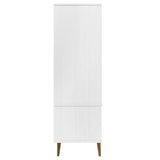 Garde-robe MOLDE Blanc 90x55x175 cm Bois massif de pin