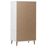 Garde-robe MOLDE Blanc 90x55x175 cm Bois massif de pin