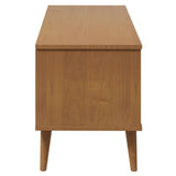 Meuble TV MOLDE Marron 106x40x49 cm Bois de pin massif