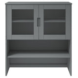 Dessus de buffet MOLDE Gris 90x35x100 cm Bois massif de pin