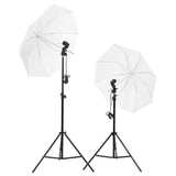 Photo studio kit with lighting and background screen