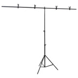 Photo studio kit with lighting and background screen