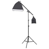 Photo studio kit with lighting and background screen