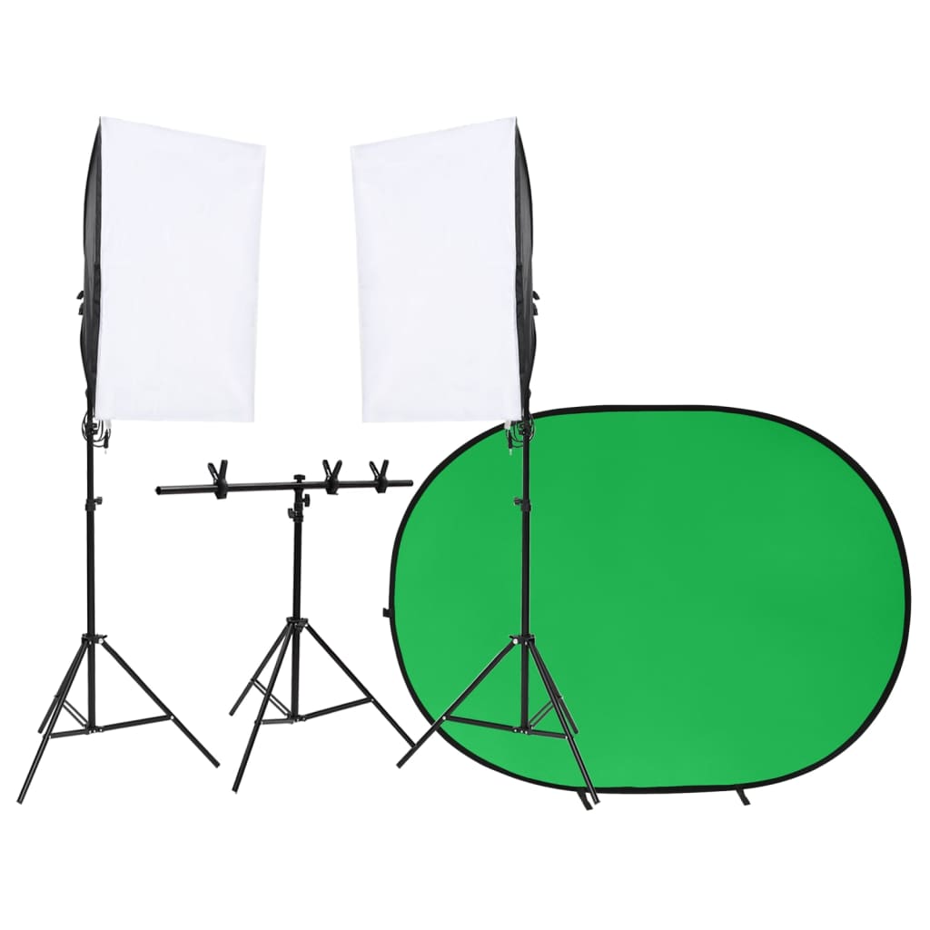 Kit de studio photo avec éclairage et écran de fond