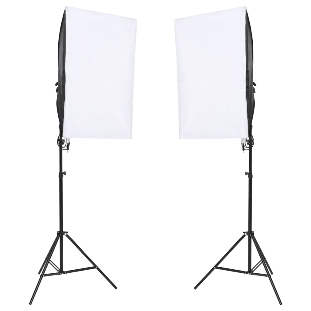 Photo studio kit with lighting background screen and reflector