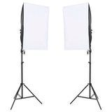 Photo studio kit with lighting background screen and reflector