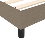 Sommier à lattes de lit avec matelas Taupe 80x200 cm Tissu