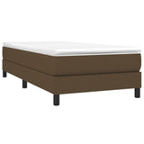 Slatted bed base with mattress Dark brown 90x200 cm