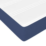 Slatted bed base with mattress Blue 100x200 cm Fabric