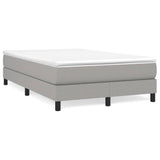 Sommier à lattes de lit avec matelas Gris clair 120x200cm Tissu