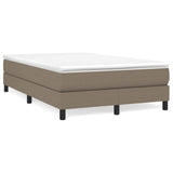 Sommier à lattes de lit avec matelas Taupe 120x200 cm Tissu