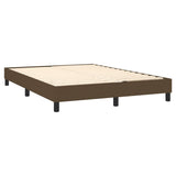 Slatted bed base with mattress Dark brown 140x190 cm