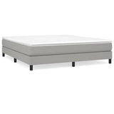 Sommier à lattes de lit avec matelas Gris clair 180x200cm Tissu