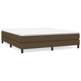 Slatted bed base with mattress Dark brown 180x200 cm