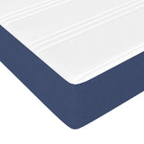 Slatted bed base with mattress Blue 180x200 cm Fabric