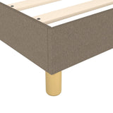 Sommier à lattes de lit avec matelas Taupe 90x190 cm Tissu