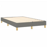 Sommier à lattes de lit avec matelas Gris foncé 120x200cm Tissu