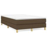 Slatted bed base with mattress Dark brown 120x200 cm