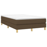 Slatted bed base with mattress Dark brown 120x200 cm