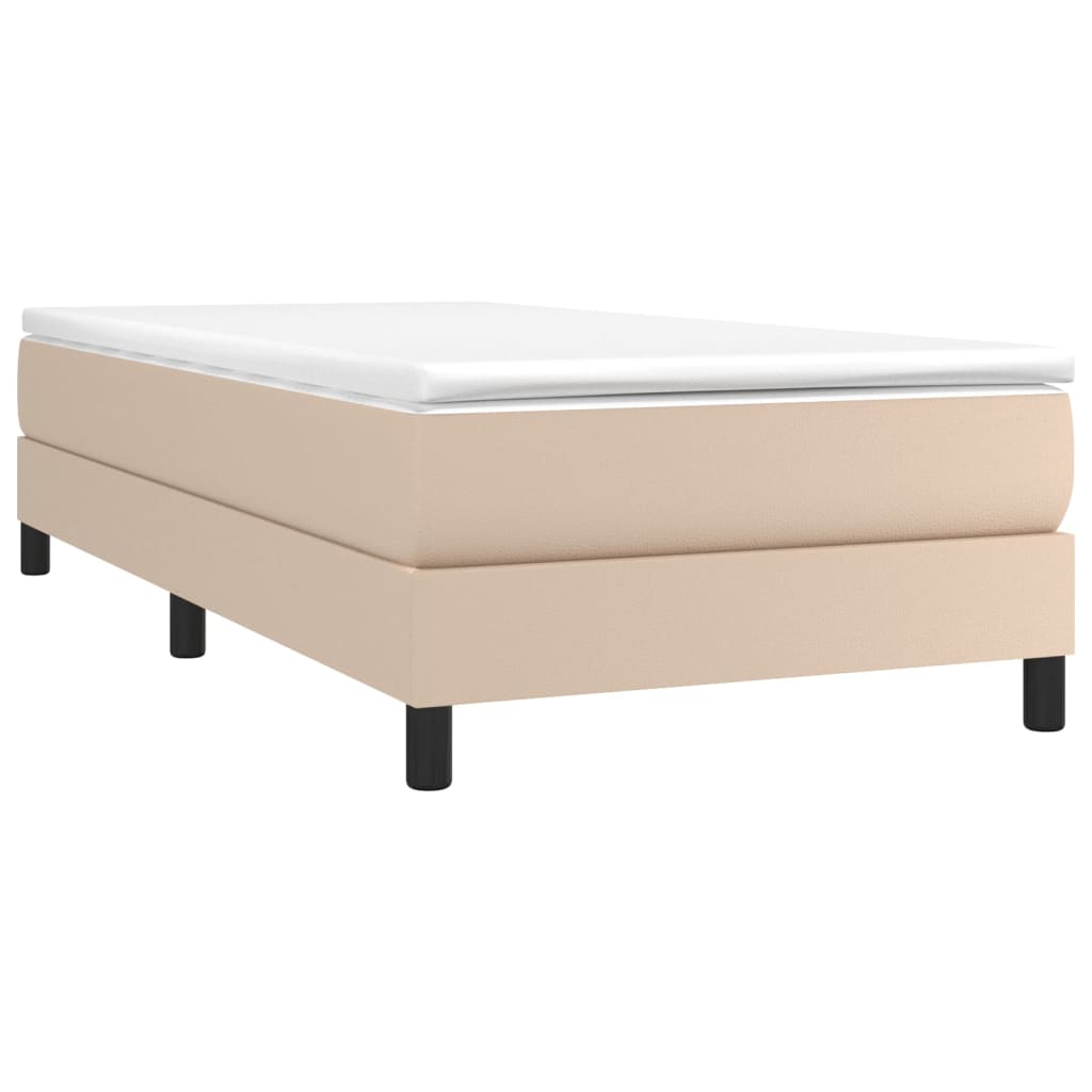 Slatted bed base with Cappuccino mattress 80x200 cm