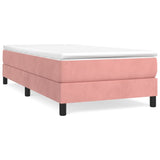 Sommier à lattes de lit avec matelas Rose 90x190 cm Velours