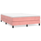 Sommier à lattes de lit avec matelas Rose 140x190 cm Velours