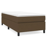 Slatted bed base with mattress Dark brown 90x190 cm