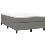 Sommier à lattes de lit avec matelas Gris foncé 120x200cm Tissu