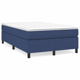 Slatted bed base with mattress Blue 120x200 cm Fabric