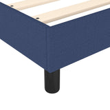 Slatted bed base with mattress Blue 120x200 cm Fabric