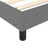 Sommier à lattes de lit avec matelas Gris foncé 200x200cm Tissu