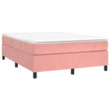 Slatted bed base with mattress Rose 140x190 cm Velvet