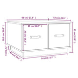 Table basse 60x53x35 cm Bois massif de pin