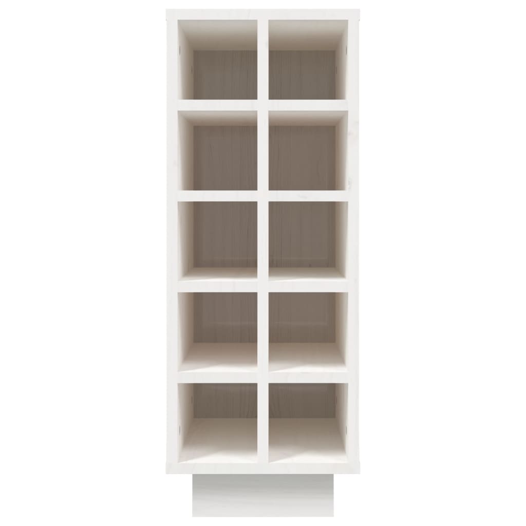 Armoire à vin Blanc 23x34x61 cm Bois de pin massif