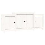 Buffet Blanc 164x37x68 cm Bois massif de pin