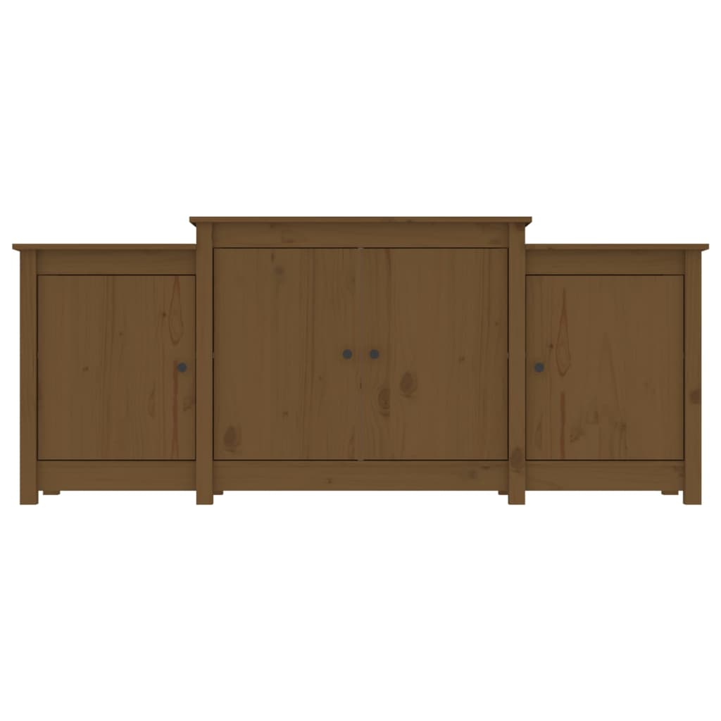 Buffet Marron miel 164x37x68 cm Bois massif de pin