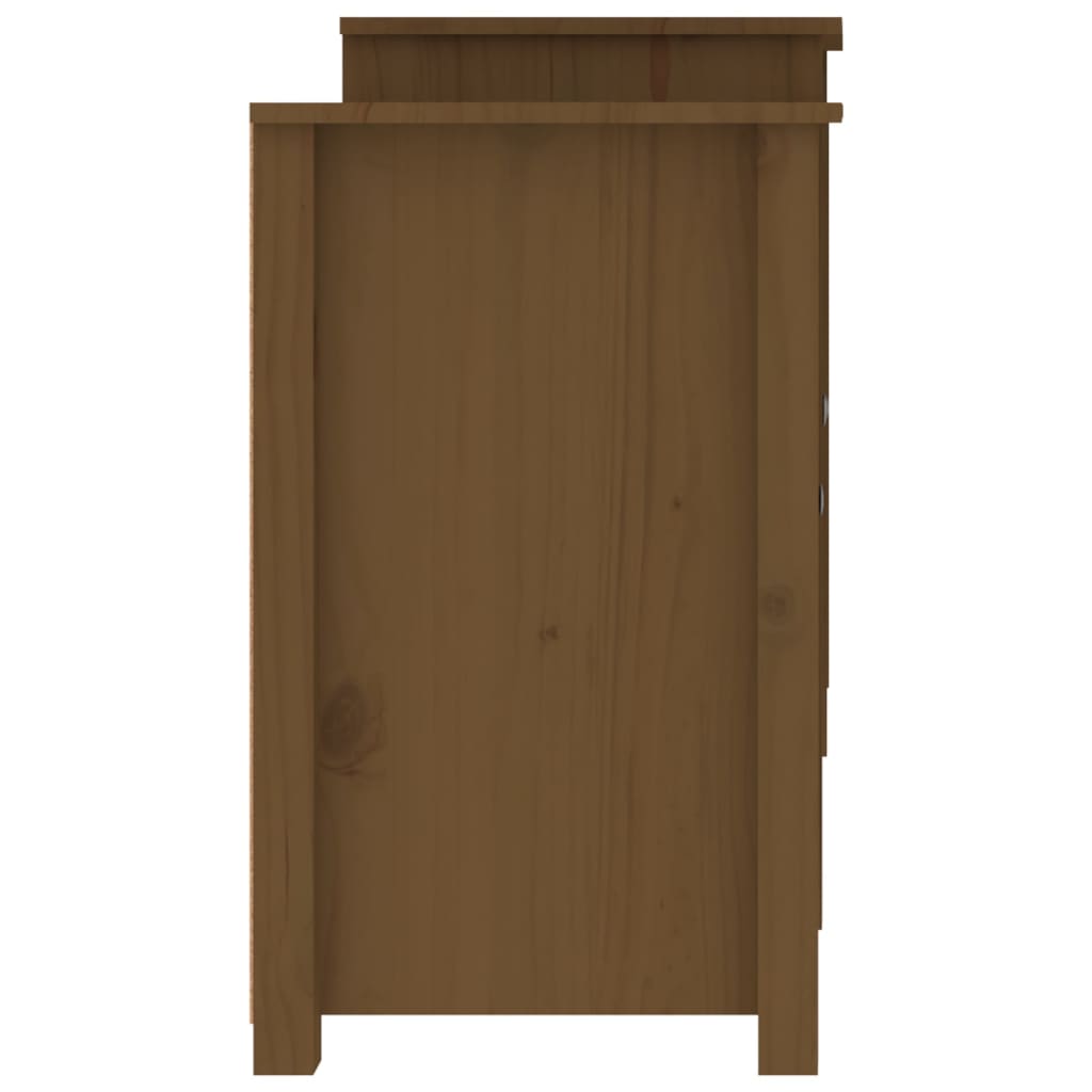 Buffet Marron miel 164x37x68 cm Bois massif de pin