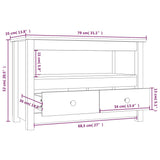 Meuble TV 79x35x52 cm Bois de pin massif