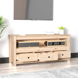 Meuble TV 114x35x52 cm Bois de pin massif