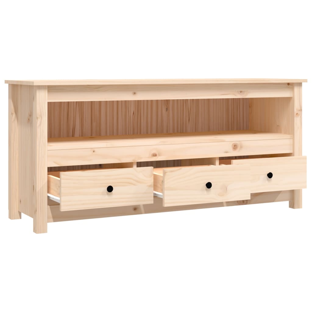 Meuble TV 114x35x52 cm Bois de pin massif