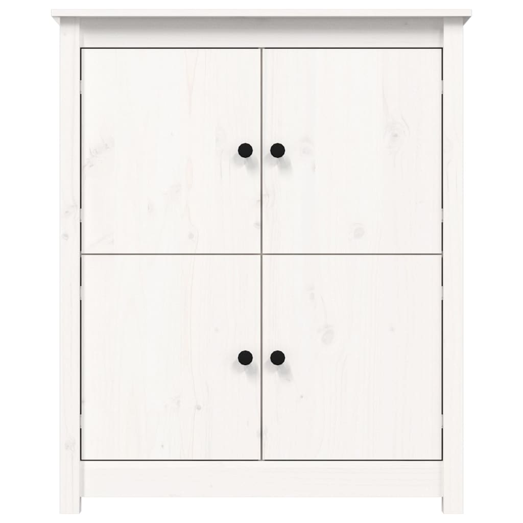 Buffet Blanc 83x41,5x100 cm Bois massif de pin