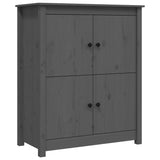 Buffet Gris 83x41,5x100 cm Bois massif de pin