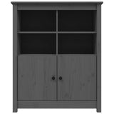 Buffet Gris 83x41,5x100 cm Bois massif de pin