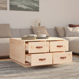 Coffee table 80x80x45 cm Solid pine wood