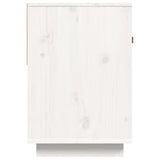 Meuble TV Blanc 90x40x60 cm Bois de pin massif