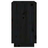 Armoire à vin Noir 55,5x34x61 cm Bois de pin massif