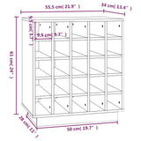 Armoire à vin Noir 55,5x34x61 cm Bois de pin massif