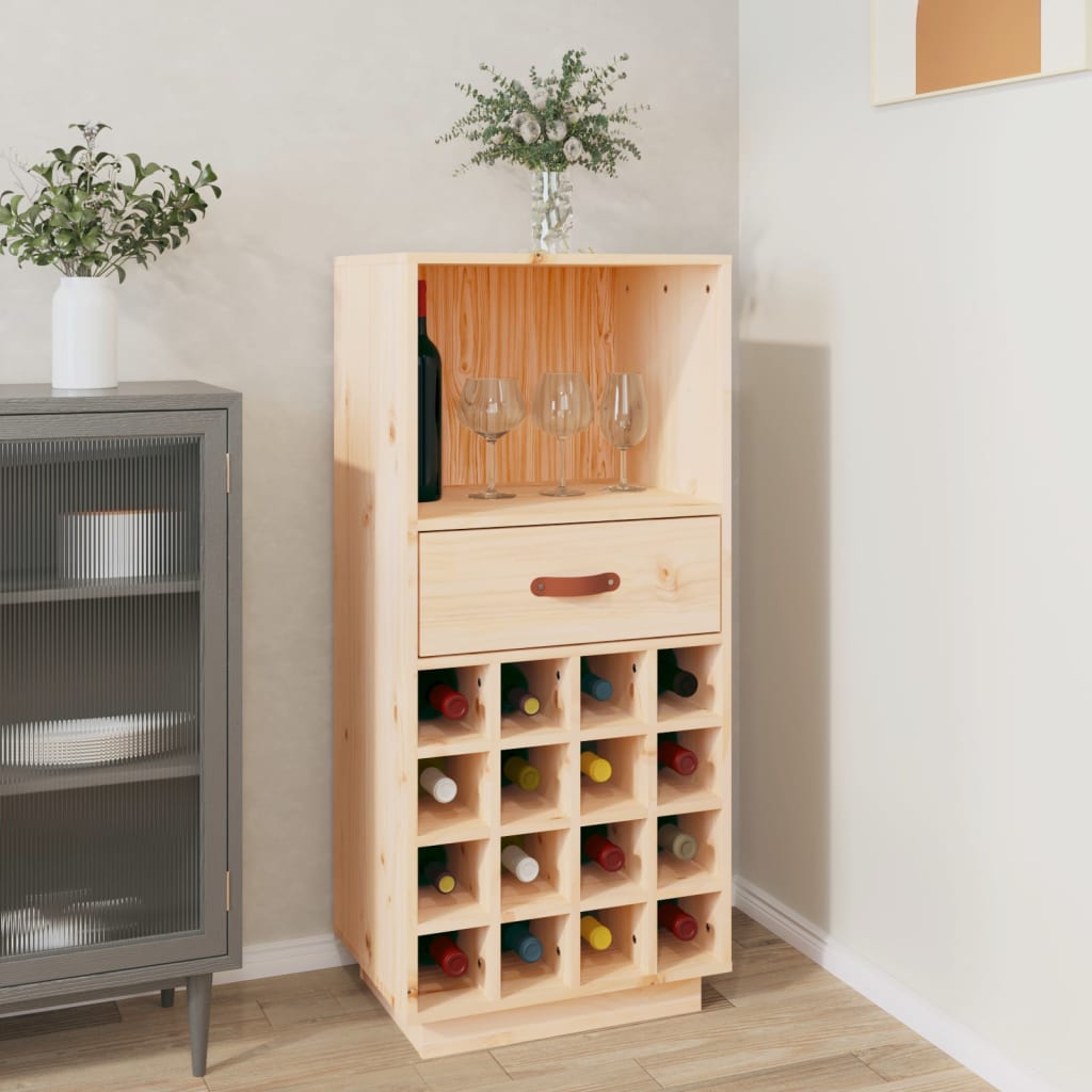 Armoire à vin 45x34x100 cm Bois de pin massif