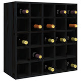 Armoire à vin Noir 56x25x56 cm Bois de pin massif