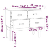 Armoire console 90x40x78 cm Bois de pin solide